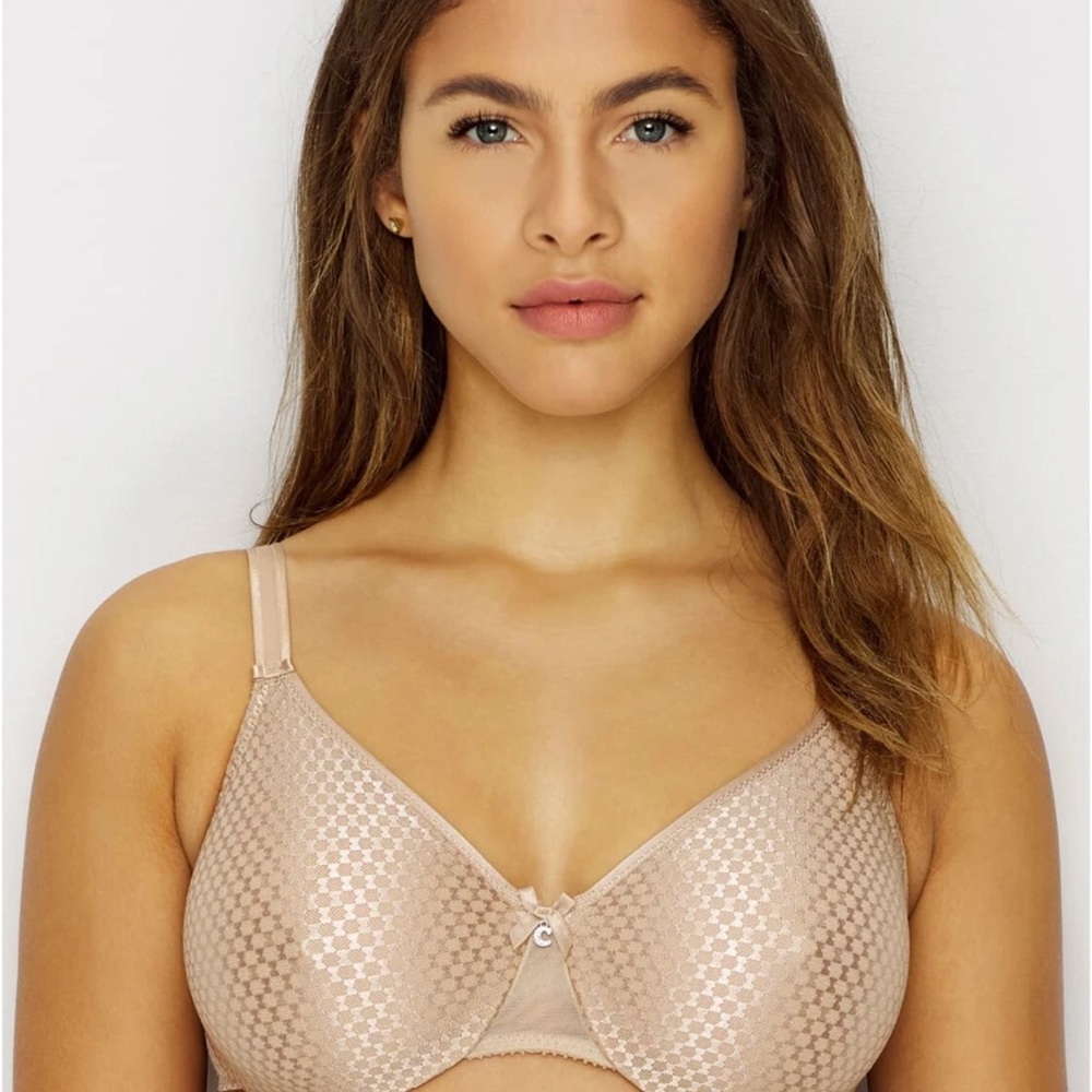 Chantelle Magnifique Nouveau Full Coverage Minimizer Bra Size 38DD Ultra Nude